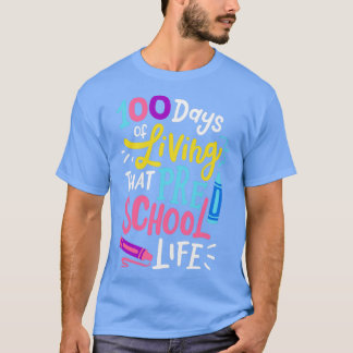 100 dagen voorschoolse school t-shirt