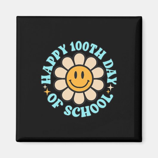 100 dagen vrolijke 100e dag leerkracht Kinderen Magneet (Voorkant)