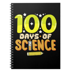 100 dagen wetenschap 100e dag van school leraar notitieboek
