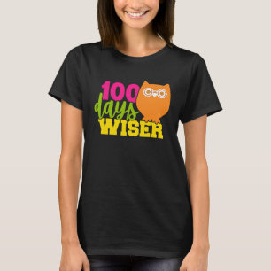 100 dagen wijzere uil leraar student 100ste dag va t-shirt