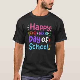 100 Dagen Wiskunde Leraar Student T-shirt