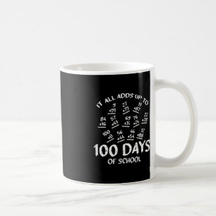 100 dagen Wiskunde van school studeren Koffiemok