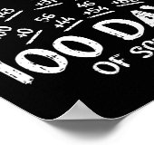 100 dagen Wiskunde van school studeren Poster (Hoek)