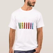 100 dagen Y All Crayon Funny 100ste dag van school T-shirt (Voorkant)