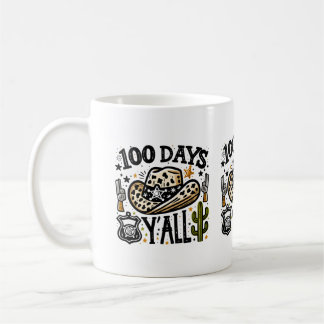 100 dagen Y'all, 100 dagen school grappig Koffiemok