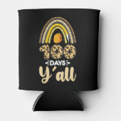 100 dagen Y'all 100ste dag van de school Luipaard Blikjeskoeler (Voorkant)