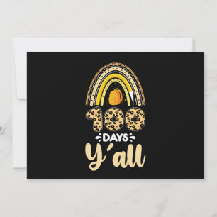 100 dagen Y'all 100ste dag van de school Luipaard Kaart