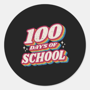 100 dagen Y'all leraar of student 100ste dag van d Ronde Sticker