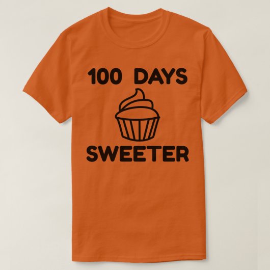 100 dagen zoeter 100 dagen school 5 t-shirt (Design voorkant)