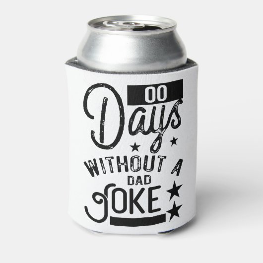 100 dagen zonder vader die Zero Days Fathers Dag h Blikjeskoeler (Blikje Achterkant)