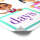 100-dagenschool-Poster Poster (Hoek)