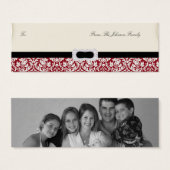 100 Damask Kerstmis Foto Gepersonaliseerde Gift La Mini Visitekaartjes (Voorkant /achterkant)