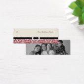 100 Damask Kerstmis Foto Gepersonaliseerde Gift La Mini Visitekaartjes (Bureau)