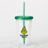 100% dat Grinch Acryl Drinkbeker (Voorkant)