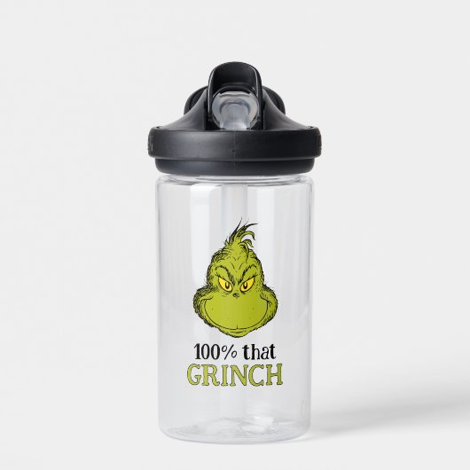 100% dat Grinch Waterfles (Voorkant)
