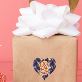 100% dat mam Abstracte Pattern Hart Sticker