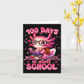 100 Day Is Alott School Nk Axolt 100th Day Teacher Kaart (Gele Bloem)