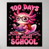 100 Day Is Alott School Nk Axolt 100th Day Teacher Poster (Voorkant)