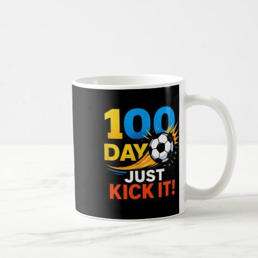 100 Day Just Kick It! Voetbalfeest viering Koffiemok (Rechts)