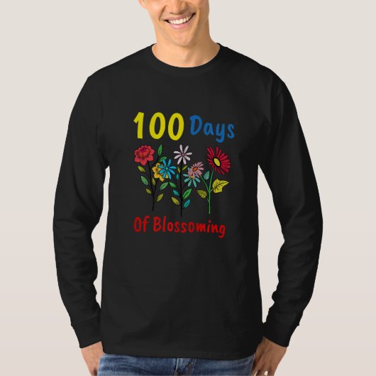 100 Day Of Blossoming Flower Plant 100th Day of Sc T-shirt (Voorkant)