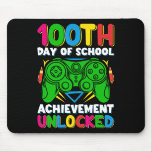 100 Day of School ontgrendeld gamer 100ste dagen v Muismat