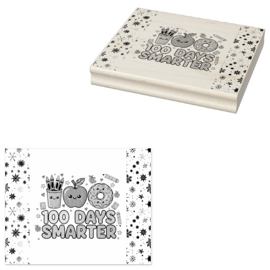 100 day rubberstempel (Gestempeld)