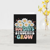 100 Day Watching My Students Grow 100 Days Of Scho Kaart (Gele Bloem)