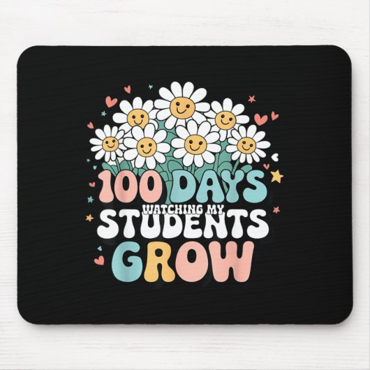 100 Day Watching My Students Grow 100 Days Of Scho Muismat (Voorkant)