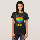 100 Days And Still Poppin 100th Day Of School Boys T-shirt (Voorkant volledig)