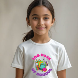 100 Days Brighter: 100 Days of School voor Kindere T-shirt