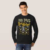 100 Days Brighter Astronaut 100th Day of School Sp T-shirt (Voorkant volledig)
