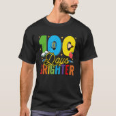 100 Days Brighter For Teachers And Kids Students T-shirt (Voorkant)