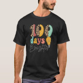 100 Days Brighter Fun Leopard Balloons T-shirt (Voorkant)