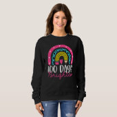 100 Days Brighter Rainbow 100th Day Tee For Teache Trui (Voorkant volledig)