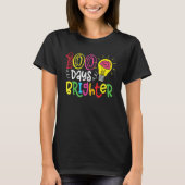 100 Days Brighter Teachers & Students 100th Day Of T-shirt (Voorkant)