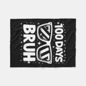 100 Days Bruh Zonnebril 100th Day of School Boys G Fleece Deken (Voorkant (Horizontaal))