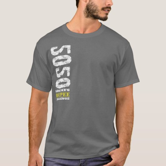 100 days burpee challenge t-shirt (Voorkant)