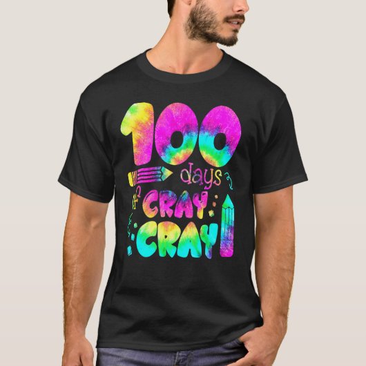 100 Days Cray Cray Buffalo Plaid 100th Day Of Scho T-shirt (Voorkant)