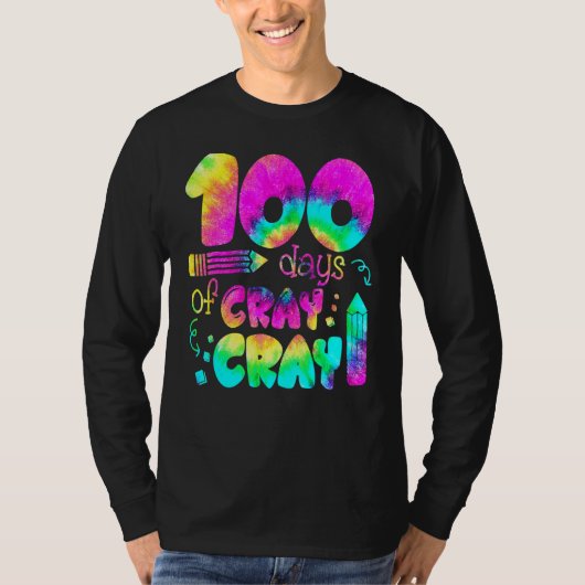 100 Days Cray Cray Buffalo Plaid 100th Day Of Scho T-shirt (Voorkant)