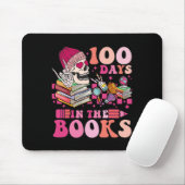 100 Days In The Books Reading Teacher Skeleton Val Muismat (Met muis)