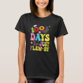 100 Days Just Flew By Butterfly 100th Day of Schoo T-shirt (Voorkant)