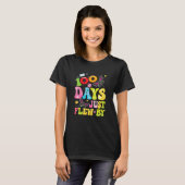 100 Days Just Flew By Butterfly 100th Day of Schoo T-shirt (Voorkant volledig)