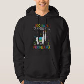 100 Days Kindergarten No Prob Llama Teacher 100th  Hoodie (Voorkant)