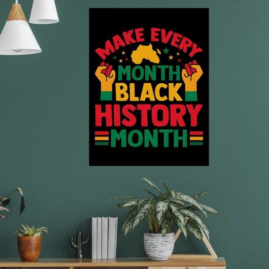100 Days Learning Black History 2026 Poster  (Woonkamer 1)