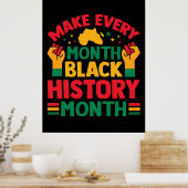 100 Days Learning Black History 2026 Poster  (Keuken)