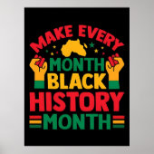 100 Days Learning Black History 2026 Poster  (Voorkant)