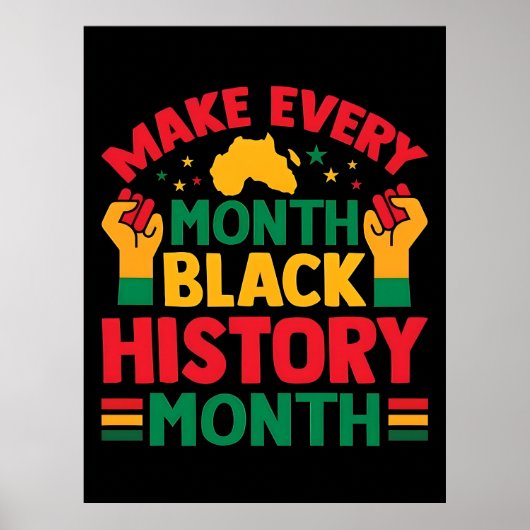 100 Days Learning Black History 2026 Poster  (Voorkant)