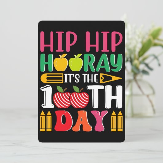 100 Days Learning Black History 2026 Poster  Feestdagenkaart (Staand voorkant)