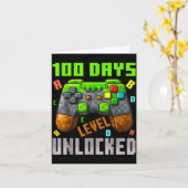 100 Days Level Unlocked Gaming 100 Days Of School  Kaart (Gele Bloem)