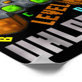 100 Days Level Unlocked Gaming 100 Days Of School  Poster (Hoek)